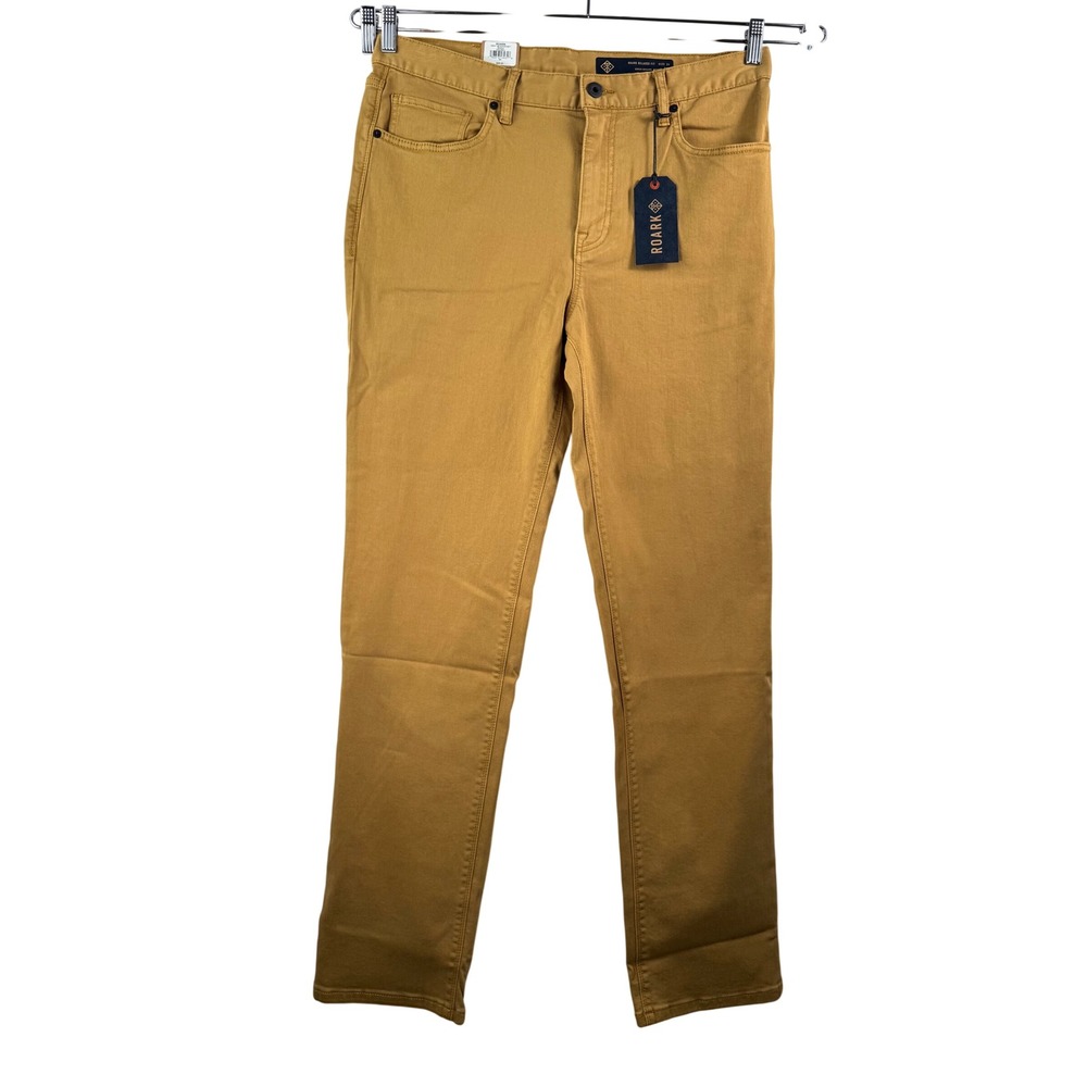 Roark HWY 190 Relaxed‎ Fit Golden Denim Jeans Mens Size 34 preppy dandy